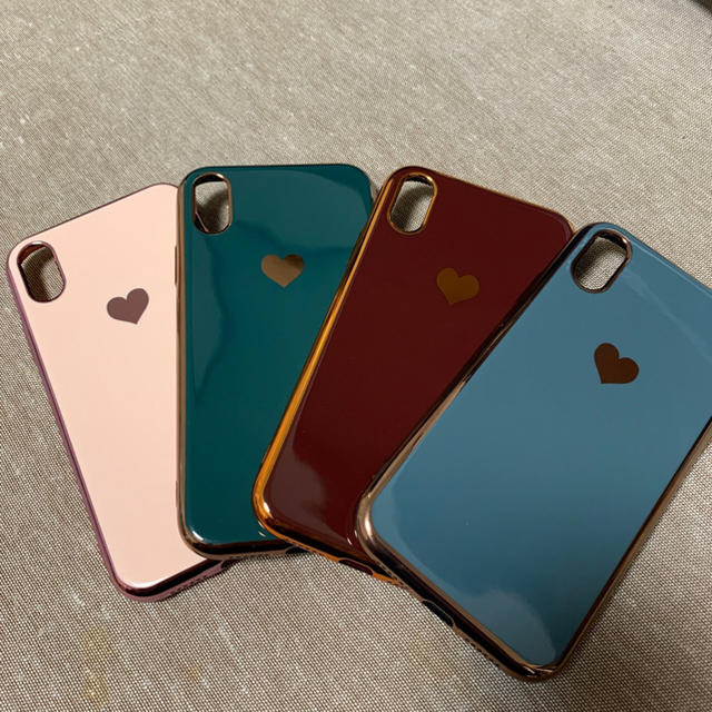 【特価】iPhoneXR アイフォンケース ハート柄 高級感 シンプルケース スマホ/家電/カメラのスマホアクセサリー(iPhoneケース)の商品写真