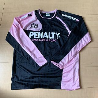 ペナルティ(PENALTY)のペナルティ　プラクティスシャツ　フットサル　ピンク×ブラック(ウェア)