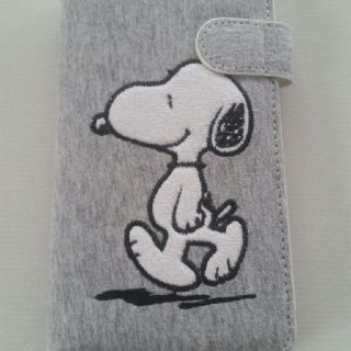 スヌーピー(SNOOPY)のスヌーピー　手帳型スマホケース(モバイルケース/カバー)