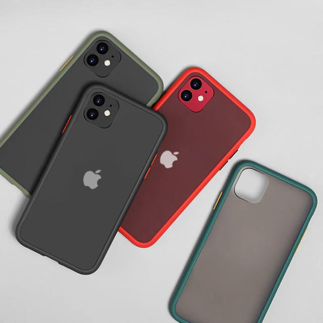 iPhone11 ケース 半透明クリア