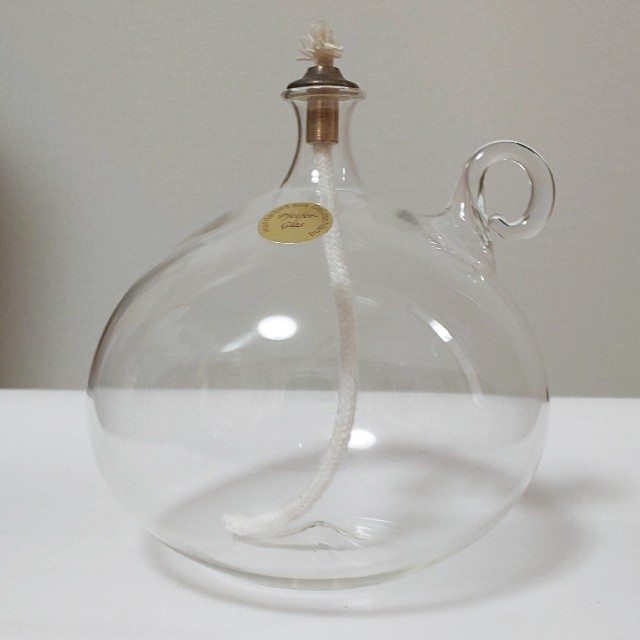 【激レア】ドイツ製⭐️稀少な吹きガラスのオイルランプ