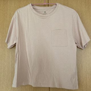 アースミュージックアンドエコロジー(earth music & ecology)のお値下げ▼アースミュージック&エコロジー　半袖Tシャツ　プルオーバー　ベージュ(Tシャツ(半袖/袖なし))