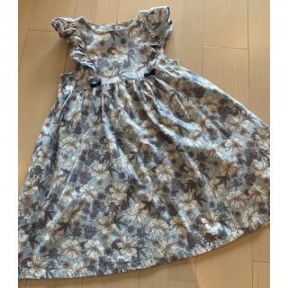 ベベ(BeBe)のbebe ワンピース　150  petits  pois  vert  bebe(ワンピース)