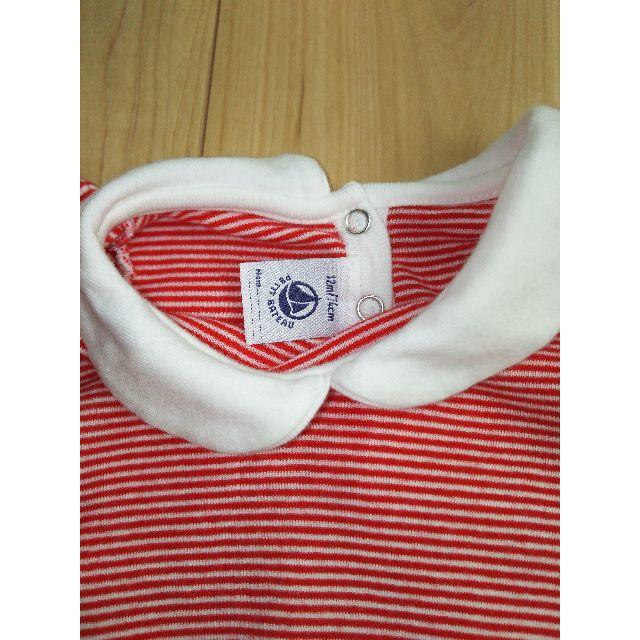 PETIT BATEAU(プチバトー)のプチバトー 半袖襟付き74㎝ キッズ/ベビー/マタニティのベビー服(~85cm)(Ｔシャツ)の商品写真