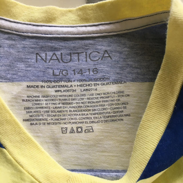 NAUTICA(ノーティカ)の着用回数1〜2回　NAUTICAノーティカ　男児半袖Tしゃつ14-16 160 キッズ/ベビー/マタニティのキッズ服男の子用(90cm~)(Tシャツ/カットソー)の商品写真