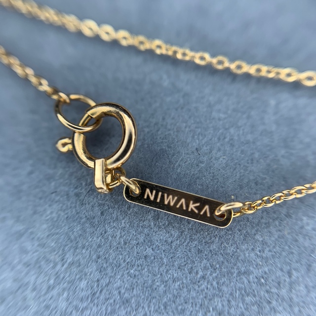 俄 - 750YG 俄(NIWAKA) ペンダントネックレス 1.8gの通販 by 俄 - 750YG 俄(NIWAKA) ペンダントネックレス 1.8gの通販 by