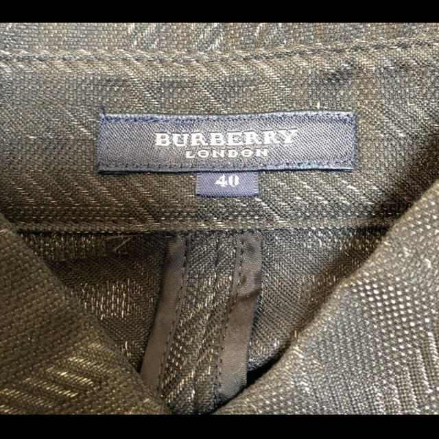 BURBERRY(バーバリー)の美品 バーバリーロンドン シャツジャケット ラメ入り レディース  40  レディースのトップス(シャツ/ブラウス(長袖/七分))の商品写真