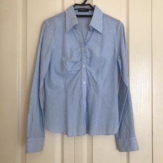 コムサイズム(COMME CA ISM)の美品★ストライプブラウス(シャツ/ブラウス(長袖/七分))