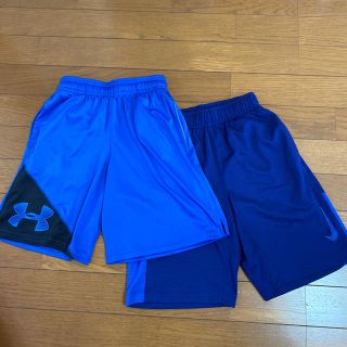 アンダーアーマー(UNDER ARMOUR)のアンダーアーマ    ナイキ　ハーフパンツ　130  140 2枚セット　(パンツ/スパッツ)