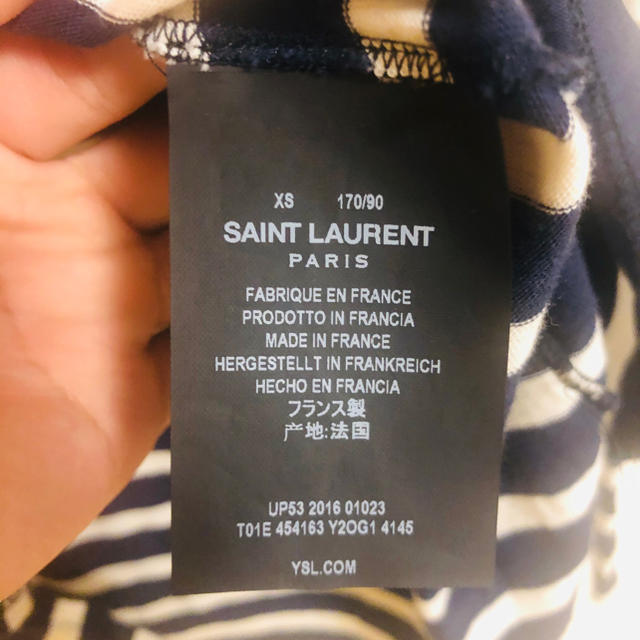 Saint Laurent(サンローラン)の期間限定価格！サンローラン　パリ　ボーダーT メンズのトップス(Tシャツ/カットソー(七分/長袖))の商品写真