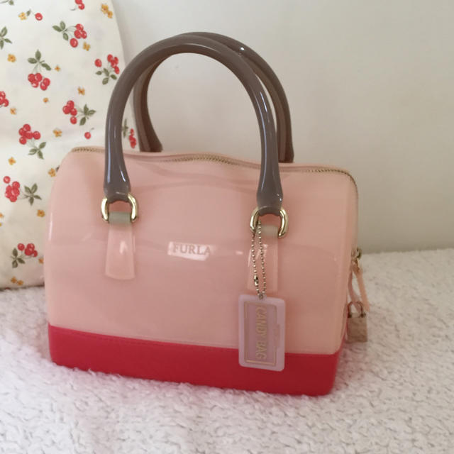美品苺みるくキャンディバッグFURLA | aosacoffee.com