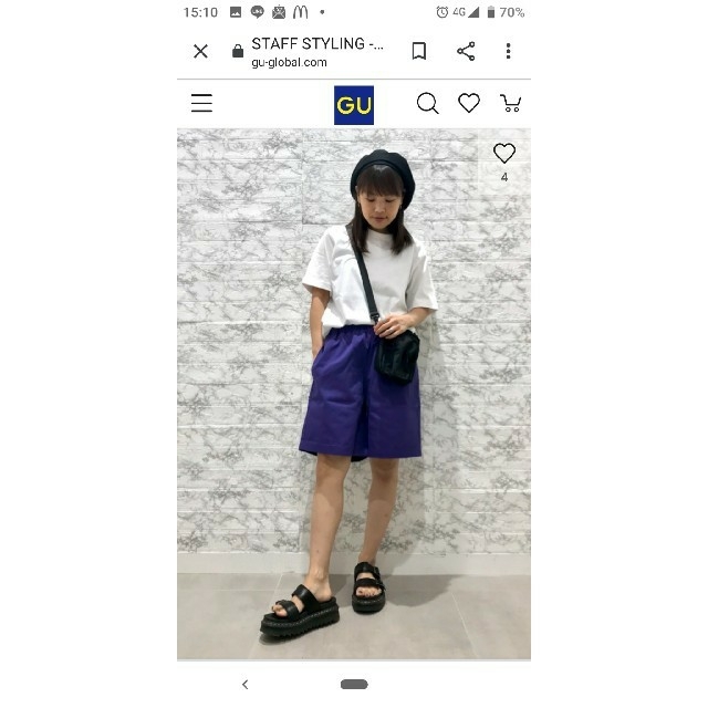 GU(ジーユー)のgu ♡ベレー帽 レディースの帽子(ハンチング/ベレー帽)の商品写真