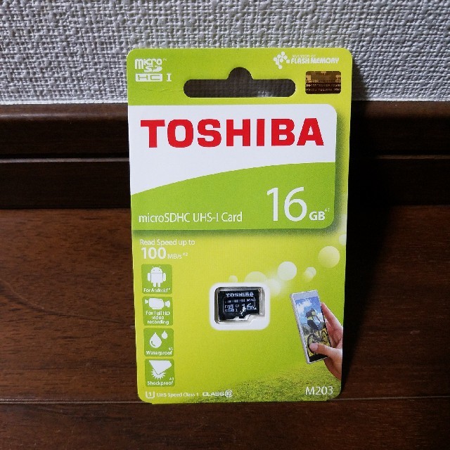 東芝(トウシバ)の★新品★マイクロSDカード★東芝★microSD 16GB★ スマホ/家電/カメラのスマートフォン/携帯電話(その他)の商品写真