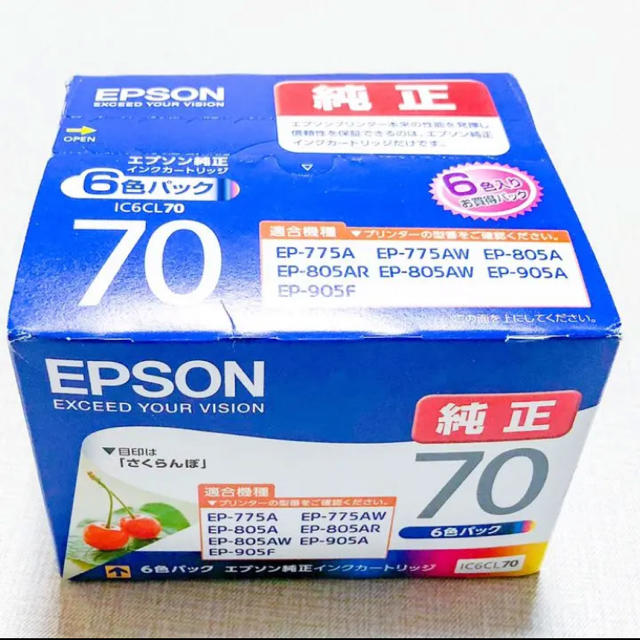 インクカートリッジ＊EPSON＊エプソン＊純正品＊6色＊IC6CL70＊mtf