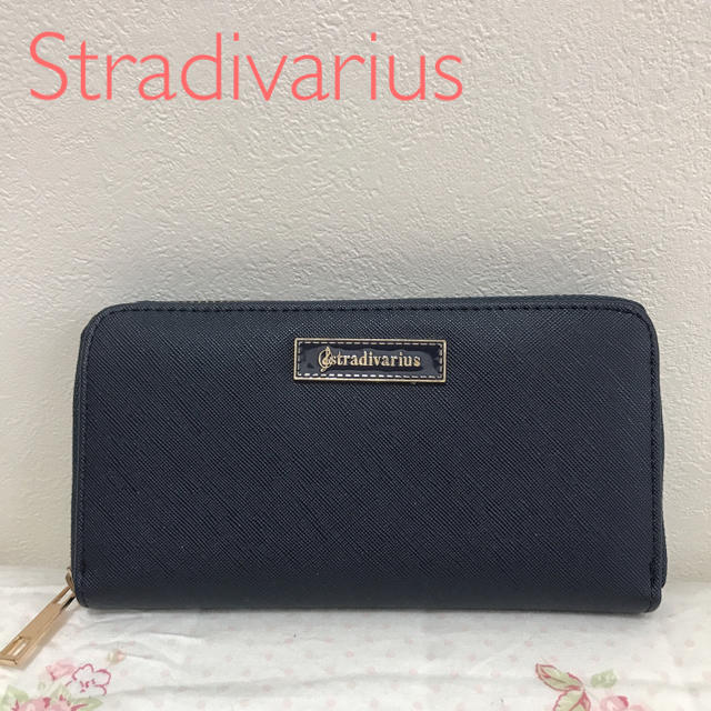 ZARA(ザラ)の美品 zara 長財布 財布 ネイビー Stradivarius h&m GU レディースのファッション小物(財布)の商品写真