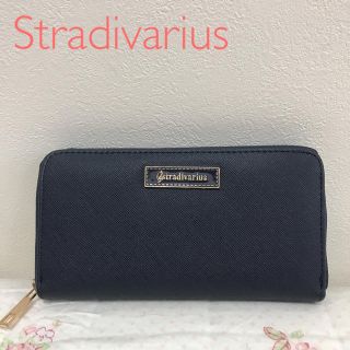 ザラ(ZARA)の美品 zara 長財布 財布 ネイビー Stradivarius h&m GU(財布)