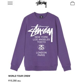 ステューシー(STUSSY)のstussy  world tour crew(スウェット)