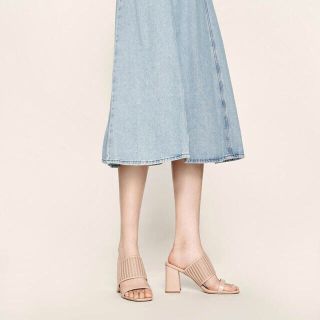 チャールズアンドキース(Charles and Keith)の最終価格☆ 完売 メッシュストラップ ミュール Charles & Keith(ミュール)