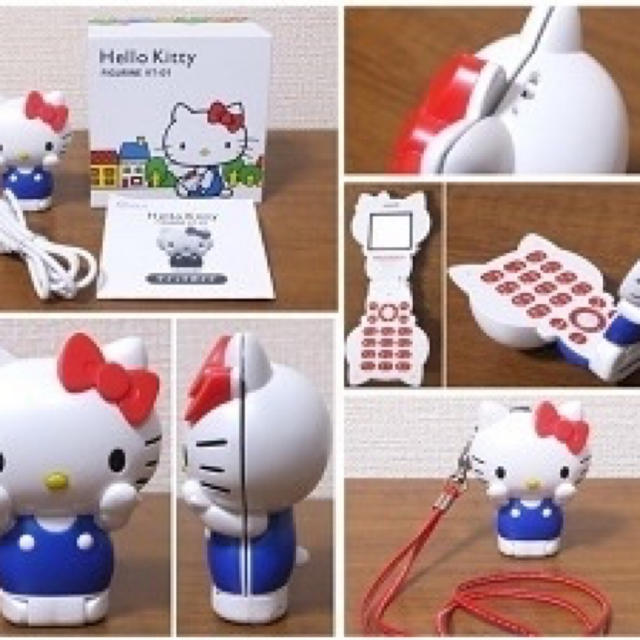 ハローキティフォン Hello Kitty FIGURINE KT-01 スマホ/家電/カメラのスマートフォン/携帯電話(携帯電話本体)の商品写真