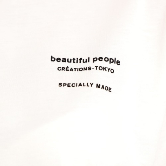 beautiful people(ビューティフルピープル)の最終価格　新品　beauiful people Tシャツ レディースのトップス(Tシャツ(半袖/袖なし))の商品写真