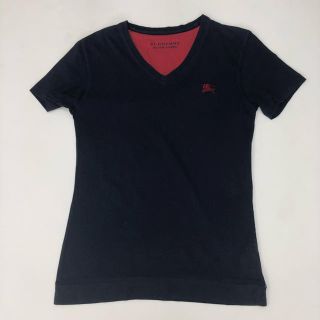 バーバリーブラックレーベル(BURBERRY BLACK LABEL)のバーバリー ブラックレーベル Vネック Tシャツ サイズ2(Tシャツ/カットソー(半袖/袖なし))