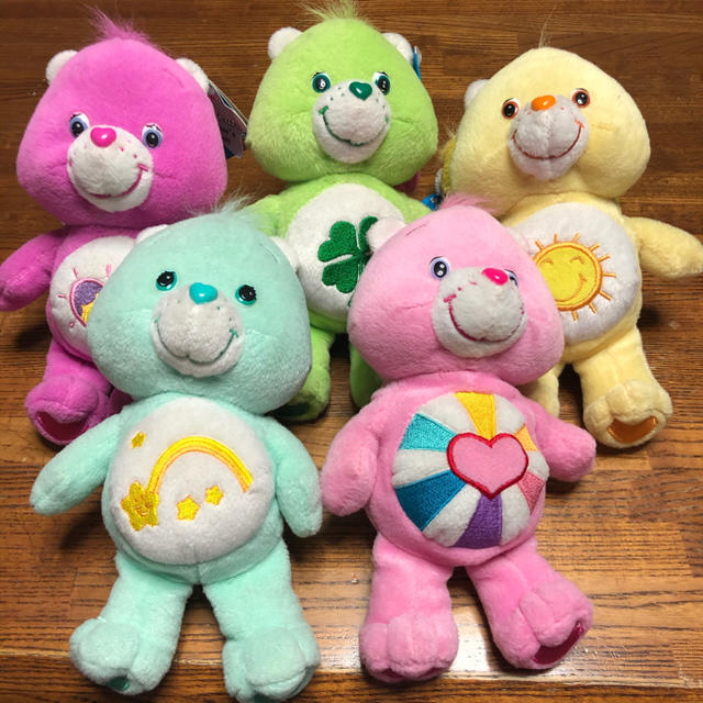 CareBears(ケアベア)のcare bear ケアベア　ぬいぐるみセット エンタメ/ホビーのおもちゃ/ぬいぐるみ(ぬいぐるみ)の商品写真