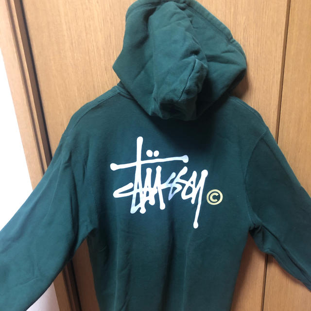 ステューシー　パーカー　stussy ステューシーパーカー　グリーンパーカー