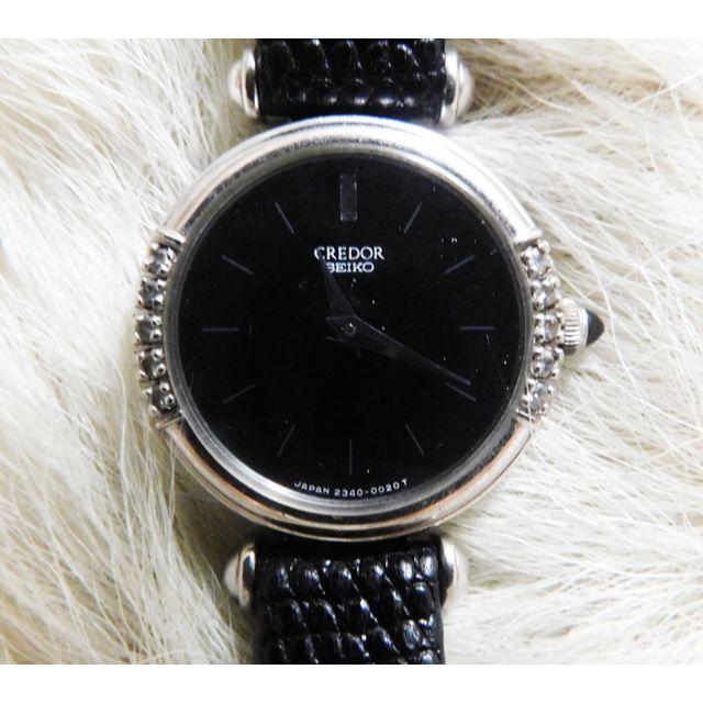 良好品】 SEIKO - ☆セイコー SEIKO クレドール 10Pダイヤベゼル K18WG