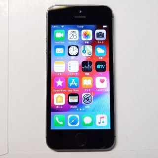 アイフォーン(iPhone)の【美品】iPhone 5s 16GB uq スペースグレイ(スマートフォン本体)