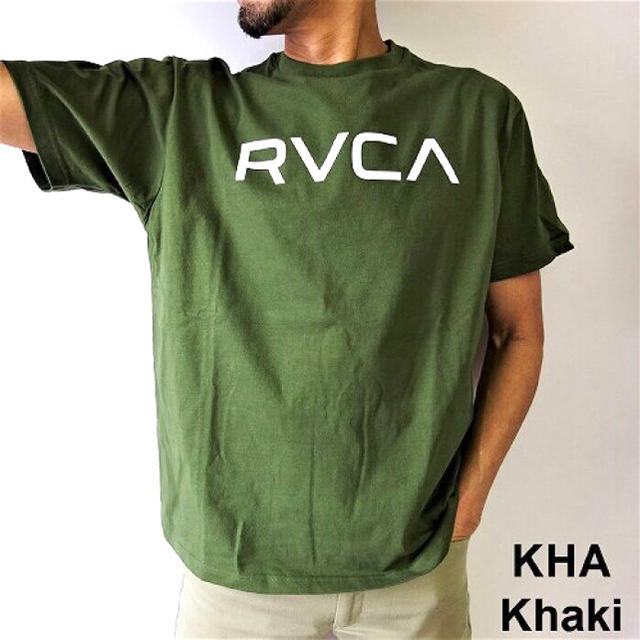 RVCA(ルーカ)の残り1点 メンズ レディース ルーカ rvca ロゴ 半袖Tシャツ カーキ メンズのトップス(Tシャツ/カットソー(半袖/袖なし))の商品写真