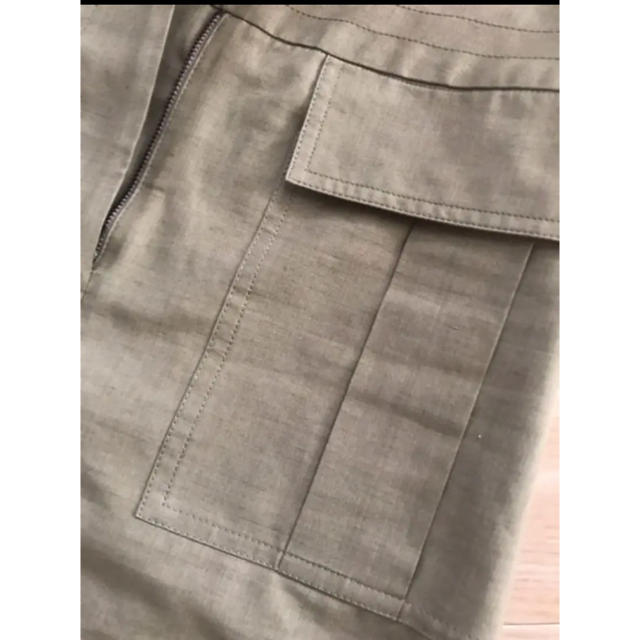 TOMORROWLAND(トゥモローランド)のBACCA リネンスカート　カーキ レディースのスカート(ひざ丈スカート)の商品写真