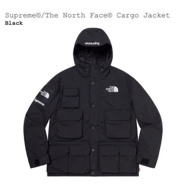 シュプリームSupreme North Face cargo jacket 黒　L　特典付