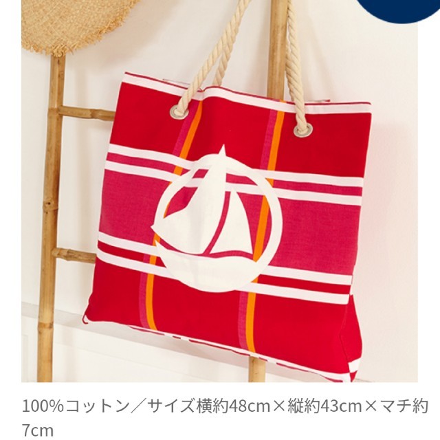 PETIT BATEAU(プチバトー)の【タグ付き】プチバトー　バック　ビーチバック　トートバック　ノベルティ レディースのバッグ(トートバッグ)の商品写真