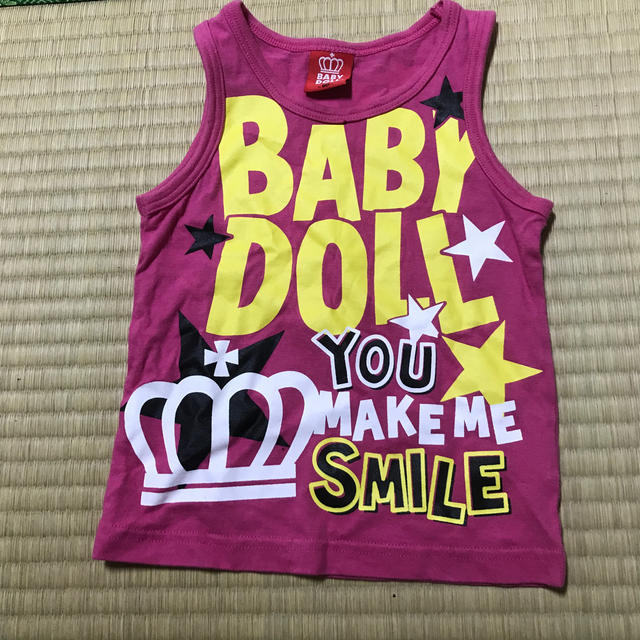 BABYDOLL(ベビードール)のベビド  タンクトップ　90 キッズ/ベビー/マタニティのキッズ服女の子用(90cm~)(Tシャツ/カットソー)の商品写真