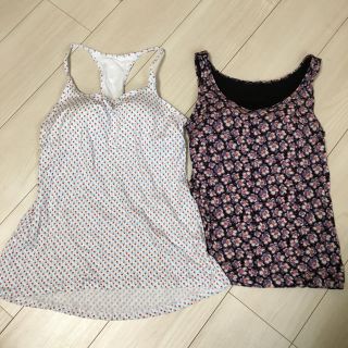 ユニクロ(UNIQLO)のユニクロブラトップ 紫花柄、小花柄(その他)