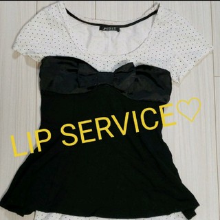 リップサービス(LIP SERVICE)のLIP SERVICE♡トップス(カットソー(半袖/袖なし))