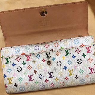 ルイヴィトン(LOUIS VUITTON)のLOUIS VUITTON ポルトモネ・クレディ　マルチカラー　二つ折り長財布(財布)