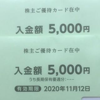 ニシマツヤ(西松屋)の西松屋 株主優待　1万円分　ラクマ無料(ショッピング)