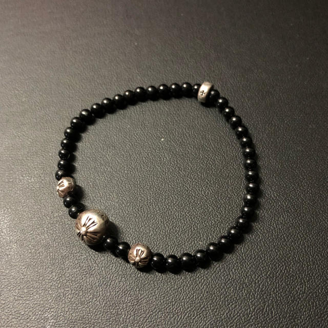 Chrome Hearts(クロムハーツ)のクロムハーツ クロスボール  ビーズブレスレット メンズのアクセサリー(ブレスレット)の商品写真