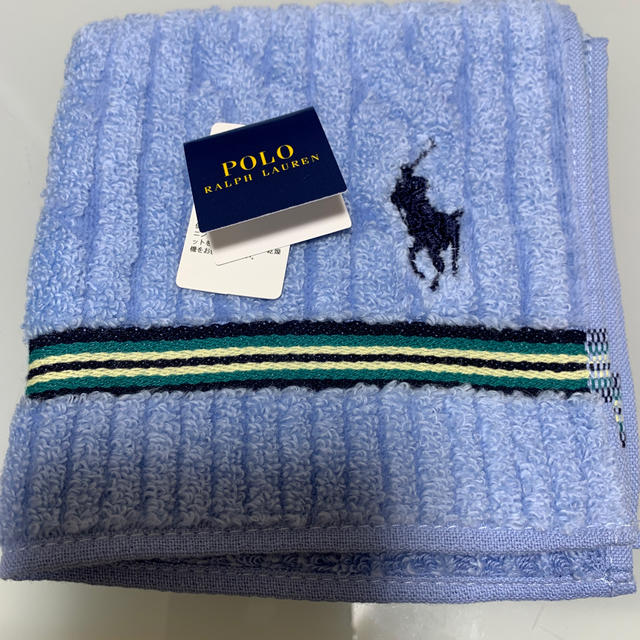 Ralph Lauren(ラルフローレン)の新品未使用　Ralph Lauren タオルハンカチ メンズのファッション小物(ハンカチ/ポケットチーフ)の商品写真