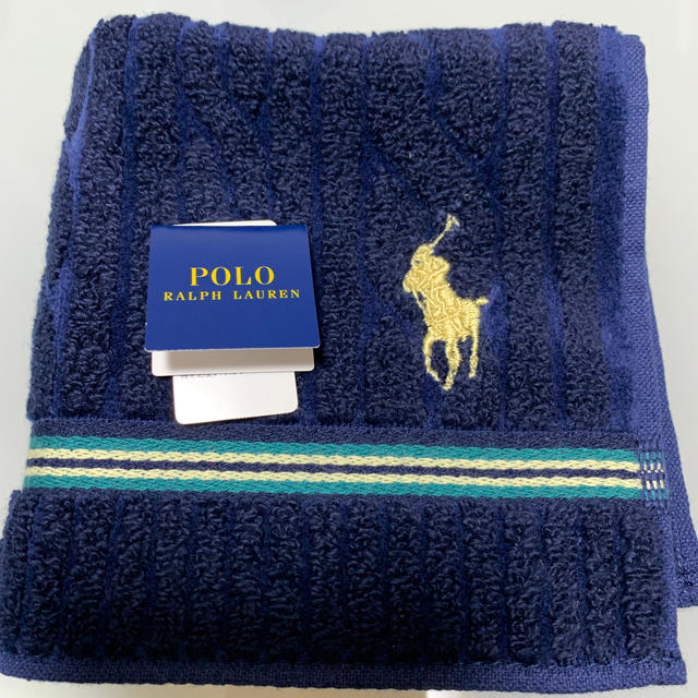 Ralph Lauren(ラルフローレン)の新品未使用　Ralph Lauren タオルハンカチ メンズのファッション小物(ハンカチ/ポケットチーフ)の商品写真