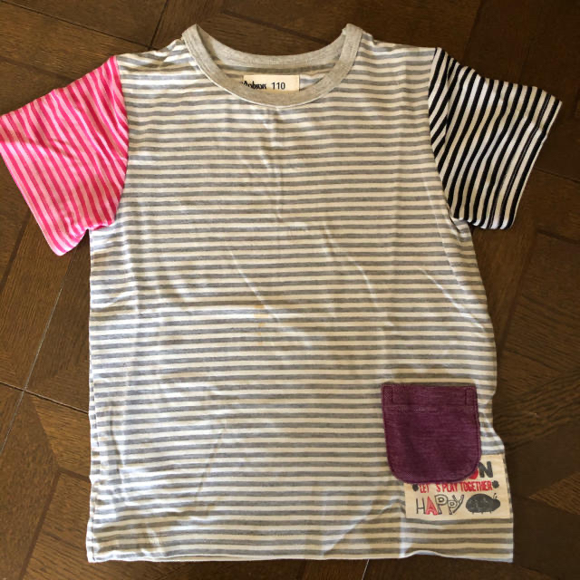 BOBSON(ボブソン)の新品☆キムラタン ボブソン　BOBSON 半袖Tシャツ 110 ボーダー キッズ/ベビー/マタニティのキッズ服男の子用(90cm~)(Tシャツ/カットソー)の商品写真