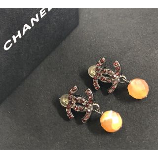 シャネル(CHANEL)のシャネル ココマーク ラインストーン イヤリング(イヤリング)