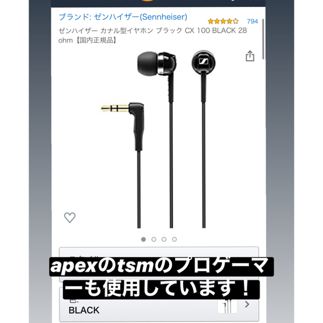 SENNHEISER ゼンハイザー cx100