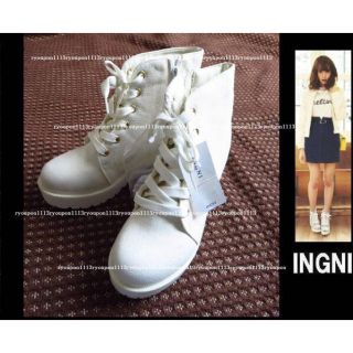 イング(INGNI)の新品★INGNI（L）レースUPブーツ(ブーツ)