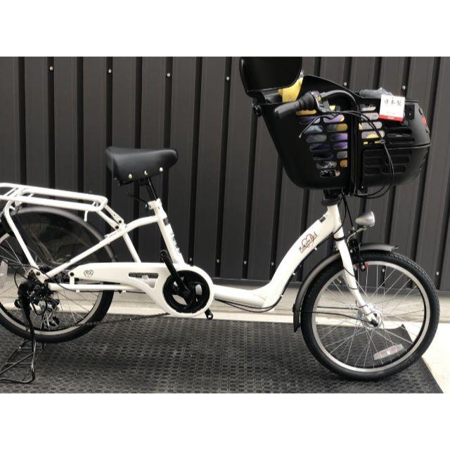 【超目玉枠】 【新車】BAA認定3人乗り対応 子供乗せ 自転車 ママフレロック206ホワイト 自転車本体