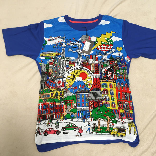 TSUMORI CHISATO(ツモリチサト)の新品タグ付　ツモリチサト　２５周年Tシャツ　サイズ2 レディースのトップス(Tシャツ(半袖/袖なし))の商品写真