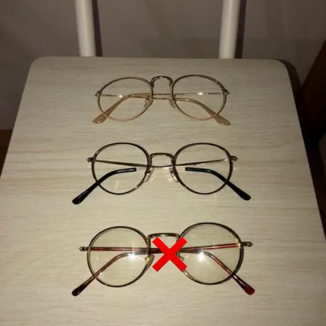 GU(ジーユー)の古着屋購入　伊達眼鏡^_^ レディースのファッション小物(サングラス/メガネ)の商品写真