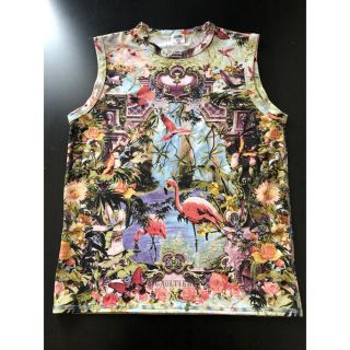 ジャンポールゴルチエ(Jean-Paul GAULTIER)のゴルチエ 楽園パラダイスフラミンゴ柄　タンクトップ  メンズ48 ゴルチェ (タンクトップ)