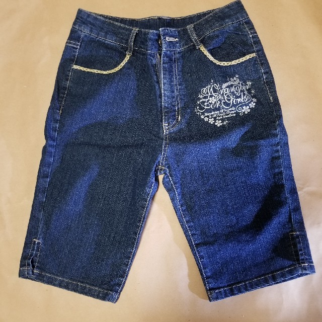 Wrangler(ラングラー)のwrangler 女児デニムハーフパンツ(160) キッズ/ベビー/マタニティのキッズ服女の子用(90cm~)(パンツ/スパッツ)の商品写真